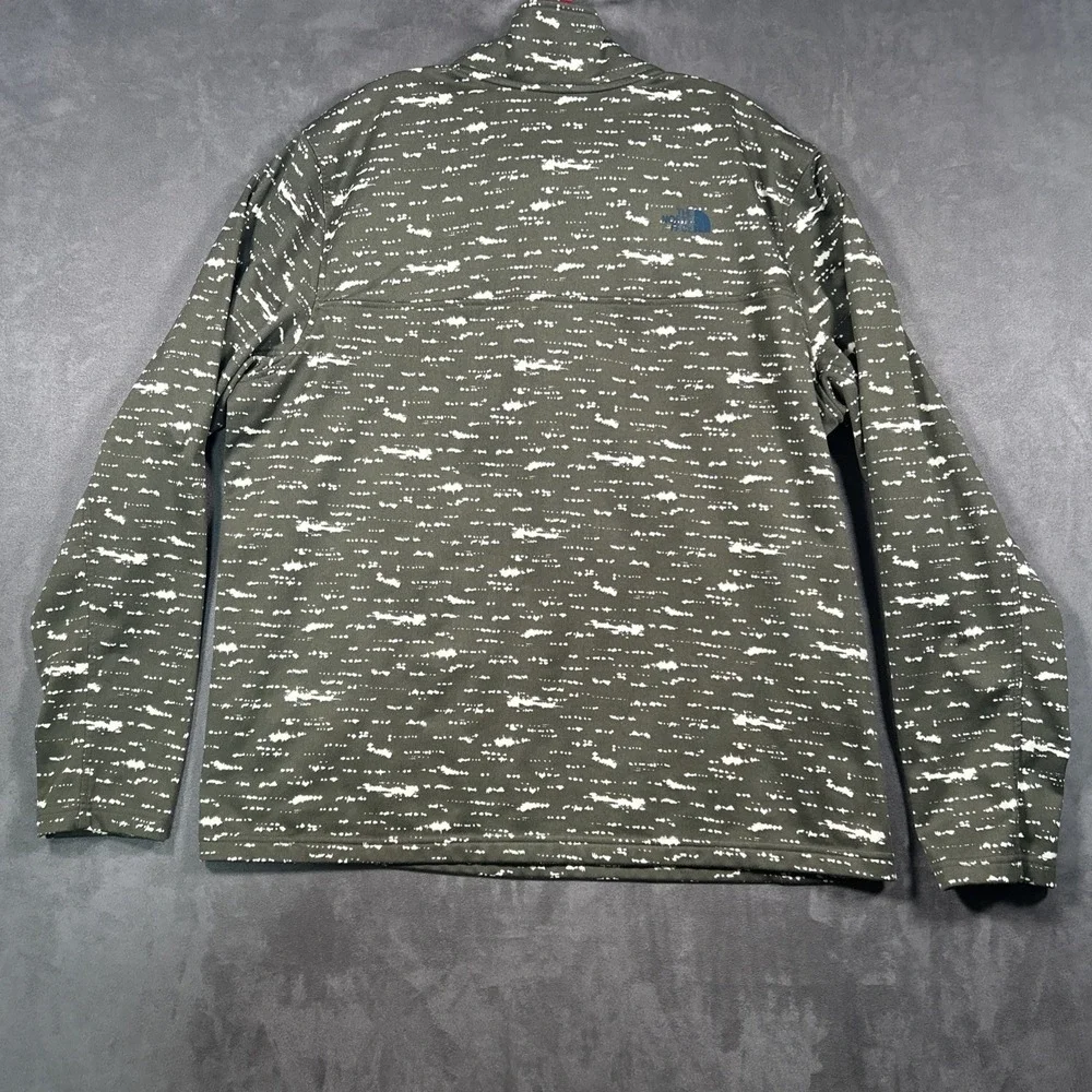 The North Face Pullover Fleece Long Sleeve Cinder 100 XL Green Splash 1/2 Zip